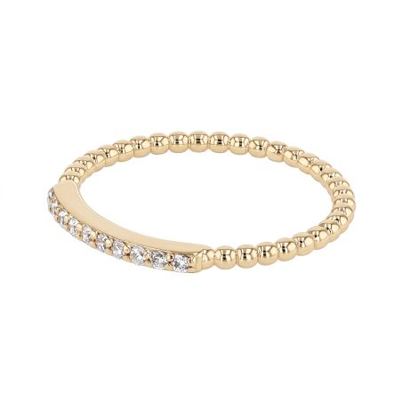 Bague femme perlée edora plaqué or et oxydes edo76100327 – bagues plaqué or