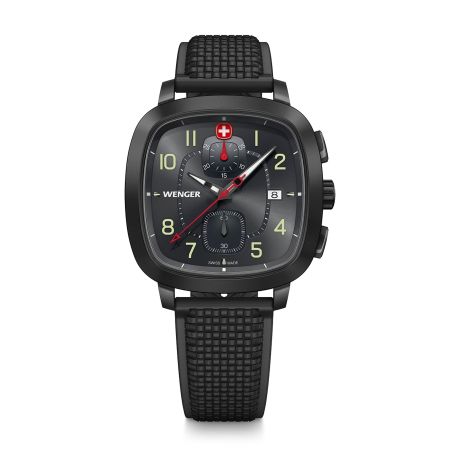 Montre homme chronographe wenger sport silicone noir 01.1933.114 – montres suisses
