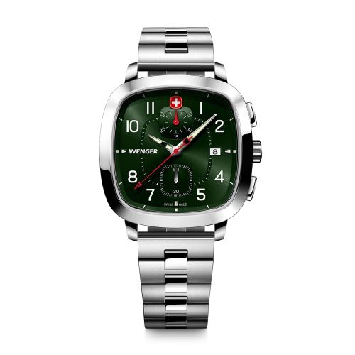 Montre Homme Chronographe WENGER Sport Acier Gris 01.1933.112