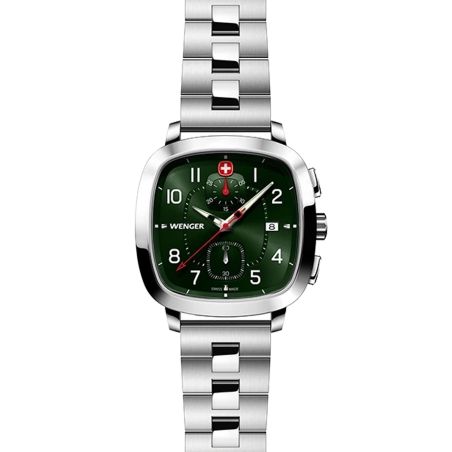 Montre homme chronographe wenger sport acier gris 01.1933.112 – montres suisses