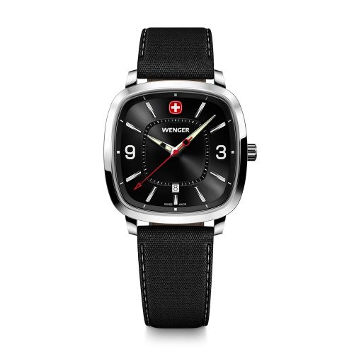 Montre Homme WENGER Vintage Sport Cuir Noir 01.1921.107