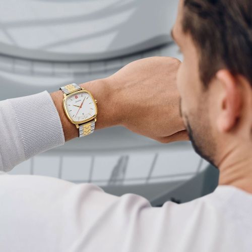 Montre Homme WENGER Vintage Classic Acier Bicolore 01.1921.104