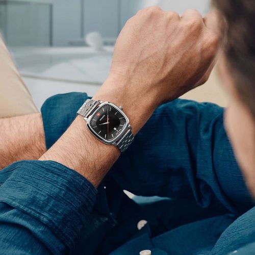 Montre Homme WENGER Vintage Classic Acier Gris 01.1921.102