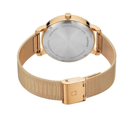 Montre femme wenger metropolitan donnissima acier doré 01.1731.107 – montres suisses