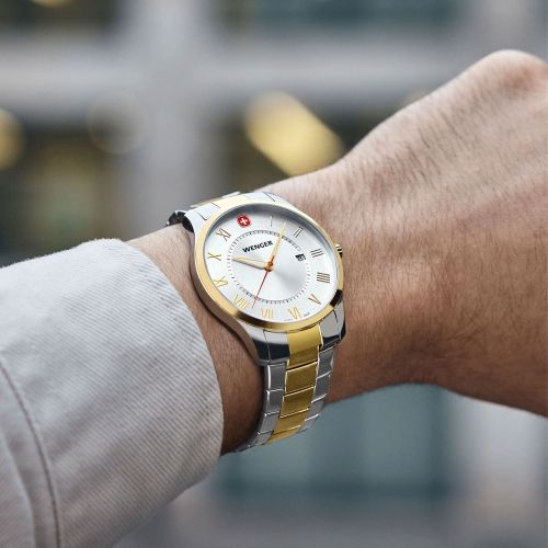Montre Homme WENGER City Classic Acier Bicolore 01.1441.143