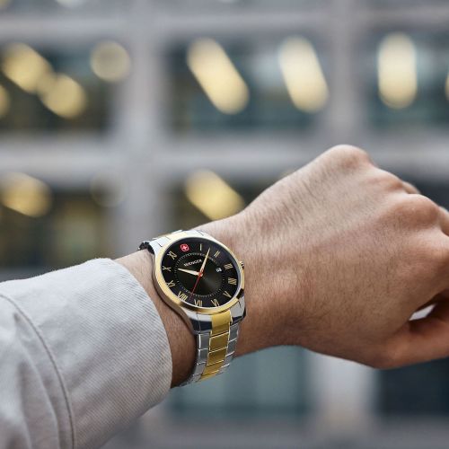 Montre Homme WENGER City Classic Acier Bicolore 01.1441.142
