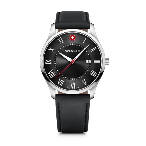 Montre Homme WENGER City Classic Cuir Noir 01.1441.138
