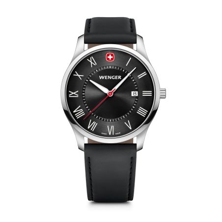 Montre homme wenger city classic cuir noir 01.1441.138 – montres suisses