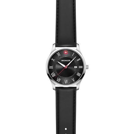 Montre homme wenger city classic cuir noir 01.1441.138 – montres suisses