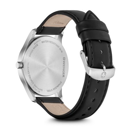 Montre homme wenger city classic cuir noir 01.1441.138 – montres suisses