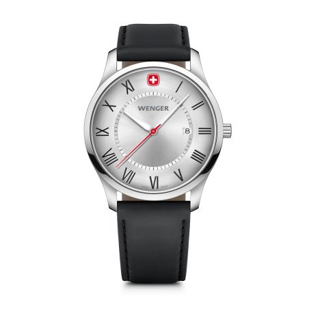 Montre homme wenger city classic cuir noir 01.1441.139 – montres suisses