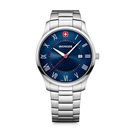 Montre homme wenger city classic acier gris 01.1441.137 – montres suisses