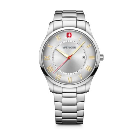 Montre homme wenger city classic acier gris 01.1441.136 – montres suisses