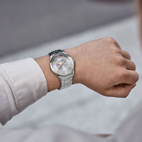 Montre Homme WENGER City Classic Acier Gris 01.1441.136