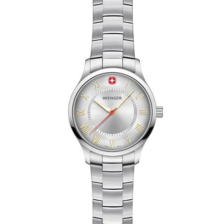 Montre femme wenger city classique acier gris 01.1421.126 – montres suisses