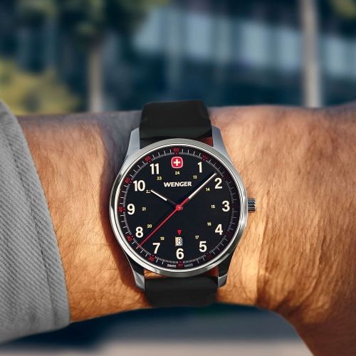 Montre Homme WENGER City Sport Silicone Noir 01.1441.129