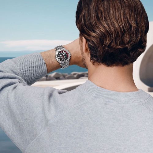 Montre Homme Chronographe Quartz WENGER Seaforce Acier Gris 01.0643.123