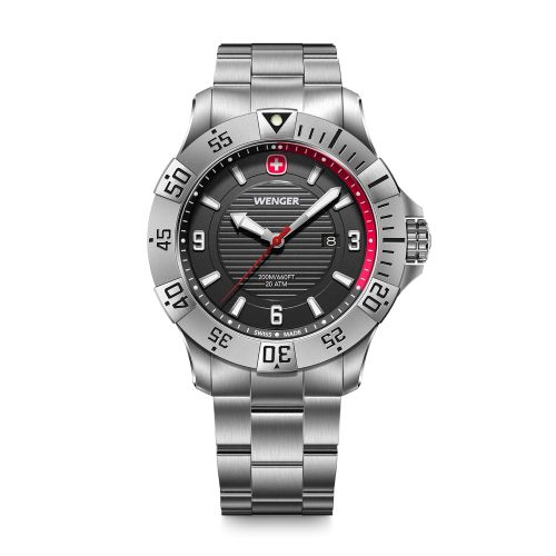 Montre Homme Quartz WENGER Seaforce Acier Gris 01.0641.139