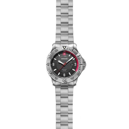 Montre homme quartz wenger seaforce acier gris 01.0641.139 – montres suisses
