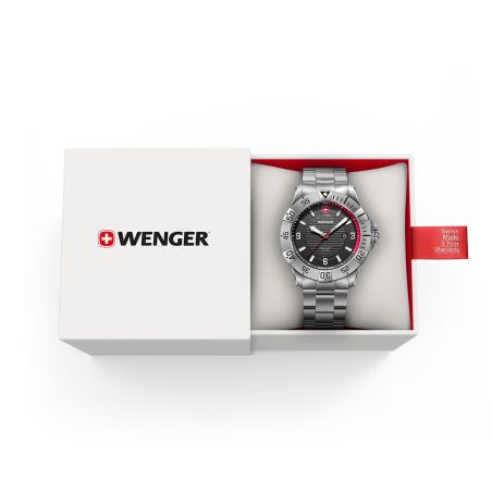 Montre homme quartz wenger seaforce acier gris 01.0641.139 – montres suisses