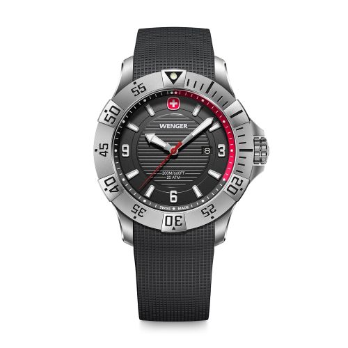 Montre Homme Quartz WENGER Seaforce Silicone Noir 01.0641.138