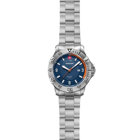 Montre homme quartz wenger seaforce acier gris 01.0641.141 – montres suisses