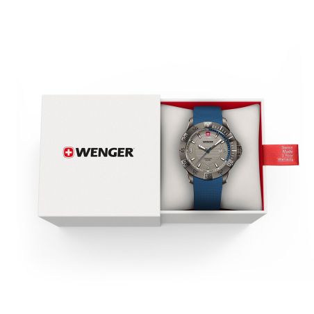 Montre homme quartz wenger seaforce silicone bleu 01.0641.142 – montres suisses