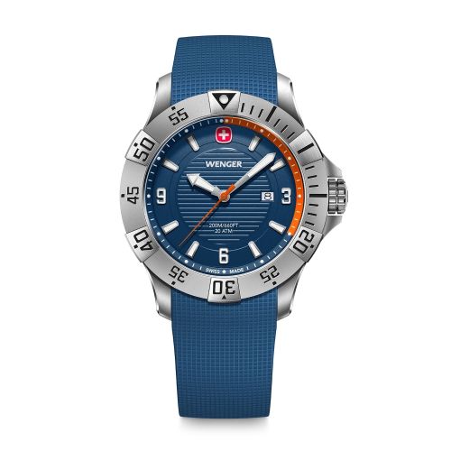 Montre Homme Quartz WENGER Seaforce Silicone Bleu 01.0641.140