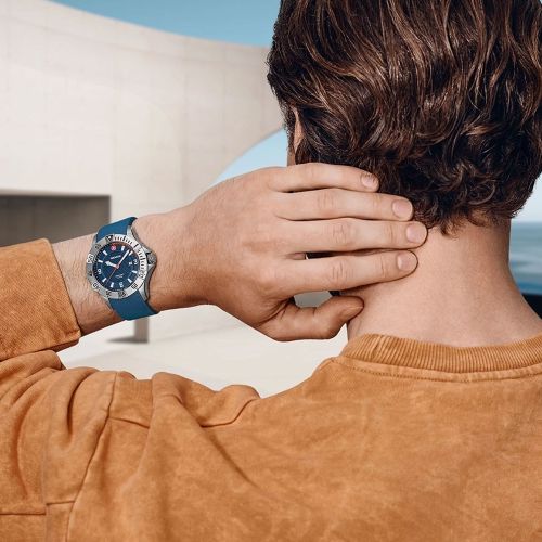 Montre Homme Quartz WENGER Seaforce Silicone Bleu 01.0641.140