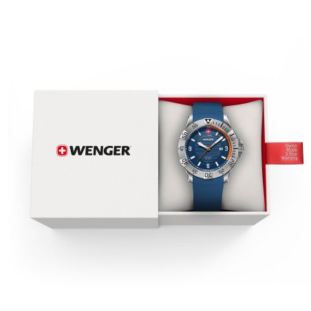 Montre homme quartz wenger seaforce silicone bleu 01.0641.140 – montres suisses