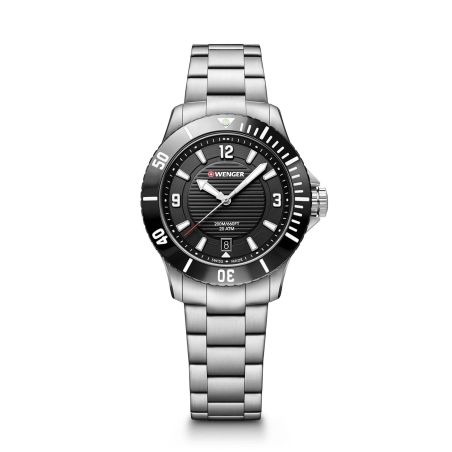 Montre femme quartz wenger seaforce acier gris 01.0621.109 – montres suisses