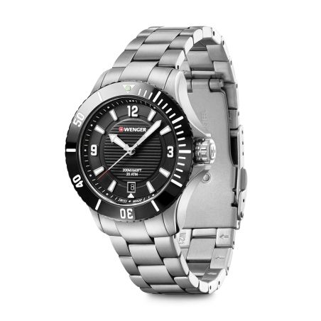 Montre femme quartz wenger seaforce acier gris 01.0621.109 – montres suisses
