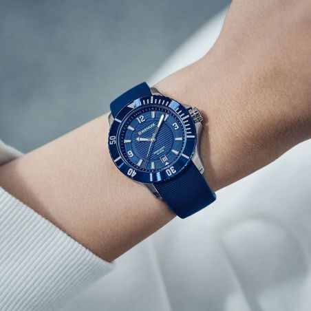 Montre Femme Quartz WENGER Seaforce Silicone Bleue 01.0621.112