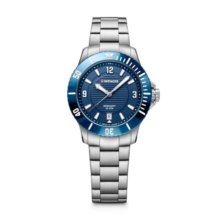 Montre femme quartz wenger seaforce acier gris 01.0621.111 – montres suisses