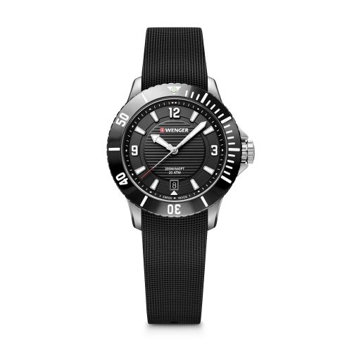 Montre Femme Quartz WENGER Seaforce Silicone Noir 01.0621.110