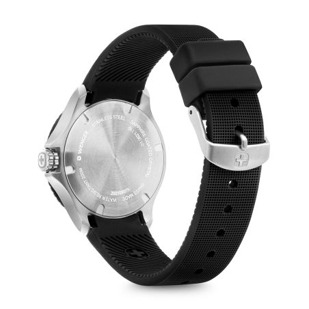 Montre femme quartz wenger seaforce silicone noir 01.0621.110 – montres suisses