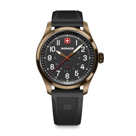 Montre homme quartz wenger terragraph silicone noir 01.0541.125 – montres suisses