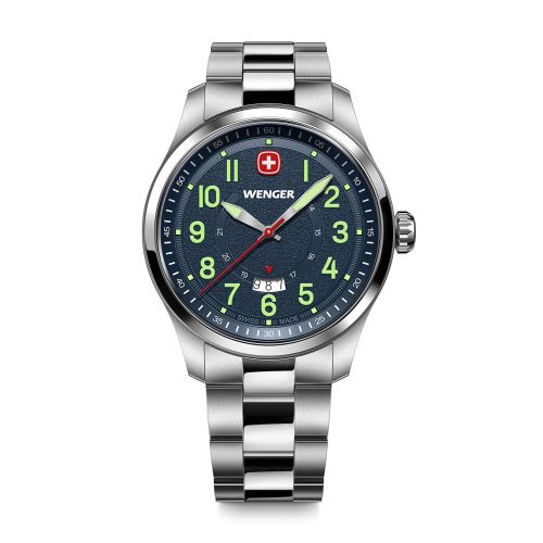 Montre Homme Quartz WENGER Terragraph Acier Gris 01.0541.123
