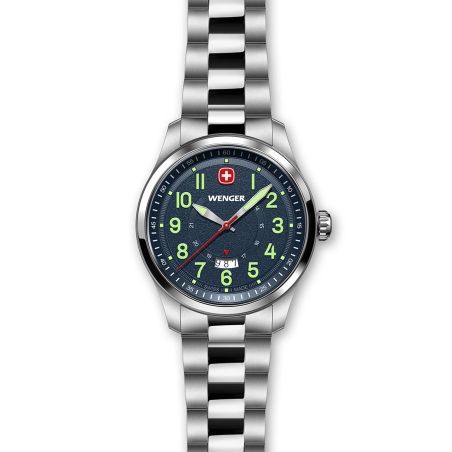 Montre homme quartz wenger terragraph acier gris 01.0541.123 – montres suisses