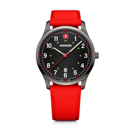 Montre homme wenger city sport silicone rouge 01.1441.130 – montres suisses