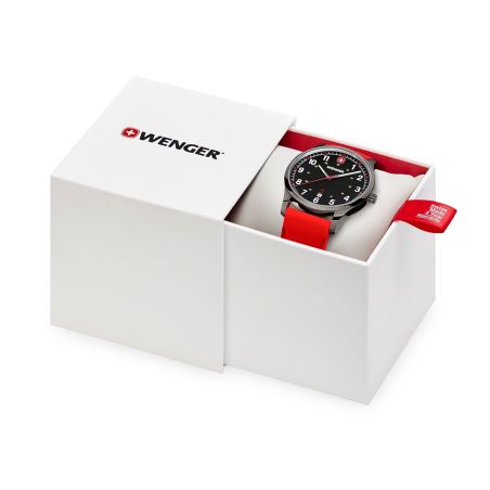Montre homme wenger city sport silicone rouge 01.1441.130 – montres suisses