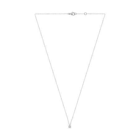 Collier femme solitaire edora or 9 carats blanc et diamant de synthèse 0,30 ct edocol/463.30.g.5.9 – colliers diamant de synthèse