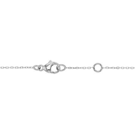 Collier femme solitaire edora or 9 carats blanc et diamant de synthèse 0,50 ct edocol/465.50.g.5.9 – colliers diamant de synthèse