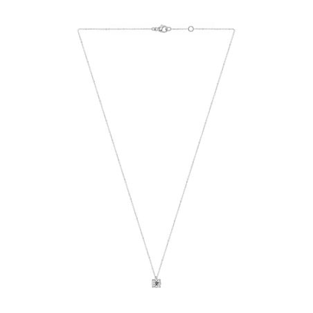 Collier femme solitaire edora or 9 carats blanc et diamant de synthèse 0,50 ct edocol/465.50.g.5.9 – colliers diamant de synthèse