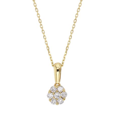 Collier femme edora or 9 carats jaune et diamants de synthèse 0,25 ct edocol/152.07.j.5.9 – colliers diamant de synthèse
