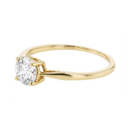 Bague femme solitaire edora or 9 carats jaune et diamant de synthèse 0,75ct edob2/915.75.j.5.9 – bagues diamant de synthèse