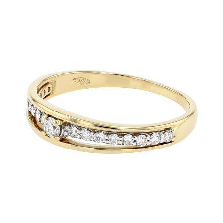 Bague femme solitaire accompagné edora or 9 carats jaune et diamants de synthèse 0,27ct edob2/1206.27.jg.5.9 – bagues diamant de synthèse