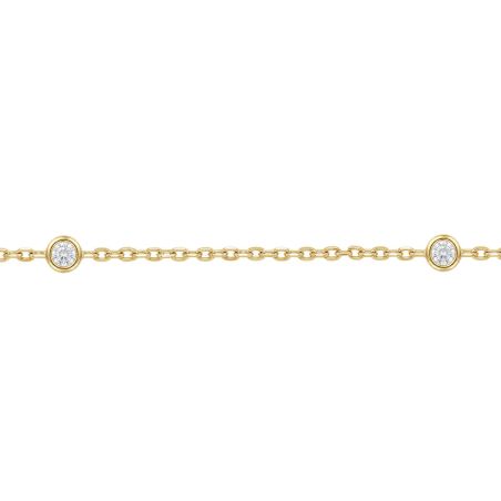 Bracelet femme edora or 9 caratss jaune et diamant 0,28 ct edobr/562.28.j.5.9 – bracelets diamant de synthèse