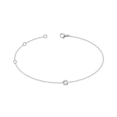 Bracelet femme edora or 9 caratss blanc et diamant 0,12 ct edobr/153.12.g.5.9 – bracelets diamant de synthèse