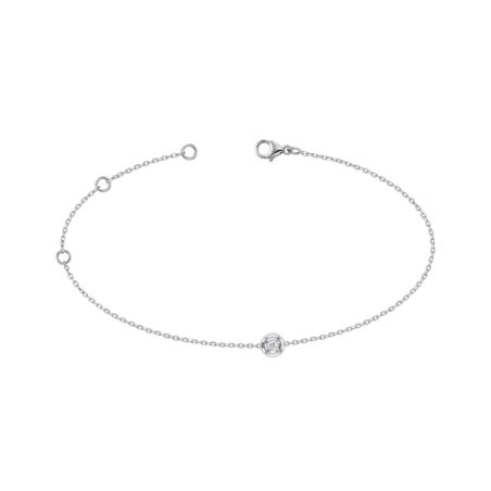 Bracelet femme edora or 9 caratss blanc et diamant 0,05ct edobr/151.05.g.5.9 – bracelets diamant de synthèse